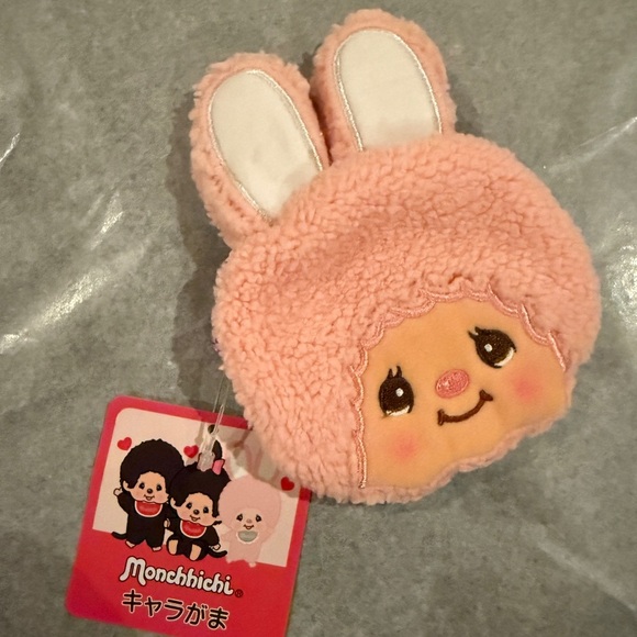 Monchhichi Plush Coin Purse Japan - Picture 1 of 5